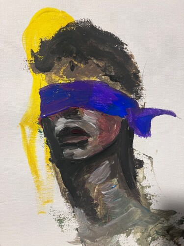 Painting titled "Blindfolded" by Horace Phoij, Original Artwork, Acrylic
