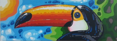 Painting titled "o-tucano-151-x-53-c…" by Horacio Moura, Original Artwork, Acrylic