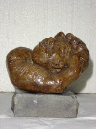 Sculpture titled "Protection" by Horatiu Bob, Original Artwork