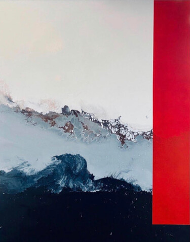 Картина под названием "Fusion" - Heather Prall, Подлинное произведение искусства, Акрил Установлен на Деревянная рама для но…