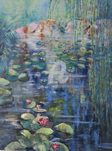 Peinture intitulée "Reflets" par Hubert De Guyon, Œuvre d'art originale, Huile