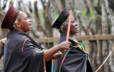 Fotografia intitolato "Chant africain" da Hubert Trublard, Opera d'arte originale, Fotografia digitale