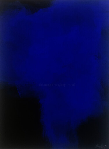 Dessin intitulée "Nuit bleue" par Hugo Bartoli, Œuvre d'art originale, Acrylique