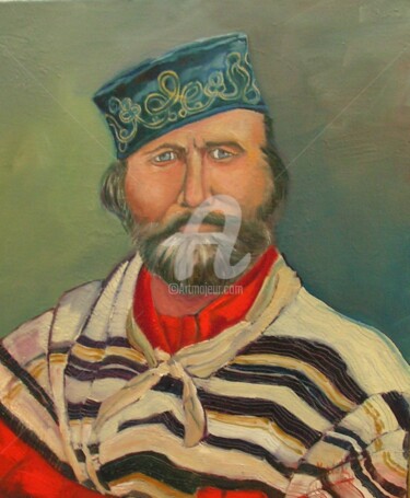 Peinture intitulée "GARIBALDI" par Hugues Mardelle, Œuvre d'art originale, Huile