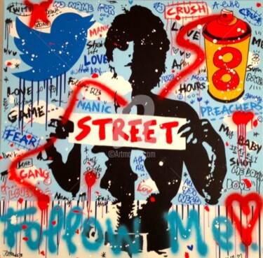Картина под названием "Manic Street Preach…" - Johanne 8, Подлинное произведение искусства