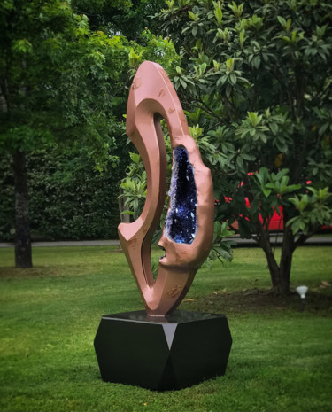 Sculpture intitulée "Eros" par Hunter Brown, Œuvre d'art originale, Acier inoxydable