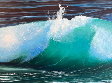 Painting titled "Deeper Water" by Hunter Jay, Original Artwork, Acrylic Mounted on Wood Stretcher frame