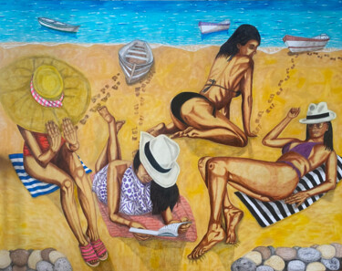 제목이 "Summer Vibes II"인 미술작품 Hüseyin Ak로, 원작, 기름