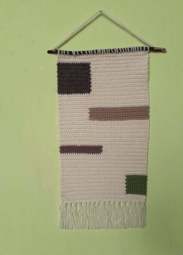 Textile Art με τίτλο "Гобелен  " Прямоуго…" από Iryna Stadnyk, Αυθεντικά έργα τέχνης, Νήμα