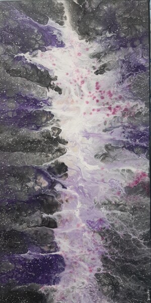 Рисунок под названием "Еxplosion d'énergie…" - Iakim, Подлинное произведение искусства, Акрил Установлен на Деревянная рама…