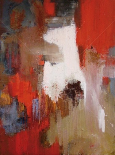 Painting titled "Terracotta" by Ica Saez, Original Artwork, Oil