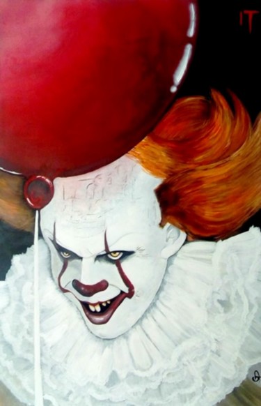 Peinture intitulée "Pennywise" par Guillaume Troumelen, Œuvre d'art originale, Acrylique