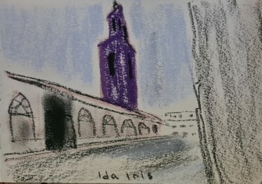 제목이 "Maastricht. Kerk."인 미술작품 Ida Iris로, 원작, 파스텔