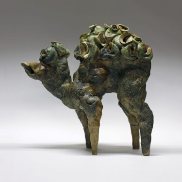 Skulptur mit dem Titel "Primevère" von Ielizaveta Portnova, Original-Kunstwerk, Keramik