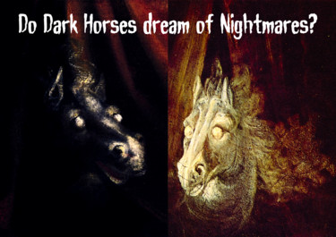 数字艺术 标题为“Do Dark Horses drea…” 由Das Igelchen, 原创艺术品, 照片蒙太奇