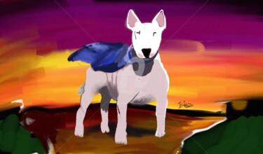 Arts numériques intitulée "Brave dog" par Igihozo, Œuvre d'art originale