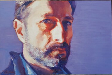 Pittura intitolato "Self portrait" da Igli Arapi, Opera d'arte originale, Olio