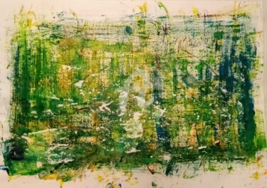 Σχέδιο με τίτλο "Пейзаж..Зелёный абс…" από Игорь Абрамов, Αυθεντικά έργα τέχνης, Ακρυλικό