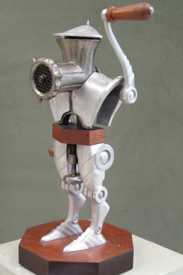 Sculpture titled "Воин" by Igor Fetisov, Original Artwork, Metals