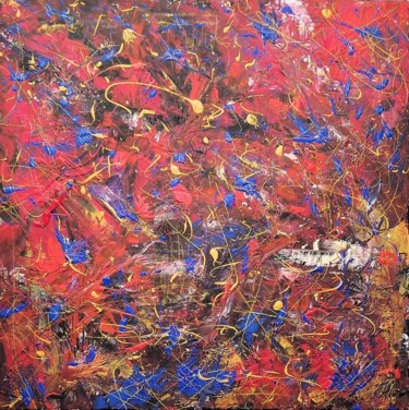 Ζωγραφική με τίτλο "Music in the color…" από Igor Kotnik, Αυθεντικά έργα τέχνης, Ακρυλικό Τοποθετήθηκε στο Ξύλινο φορείο σκε…