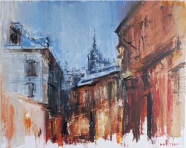 Schilderij getiteld "Prague. Old city" door Igor Navrotski, Origineel Kunstwerk, Olie