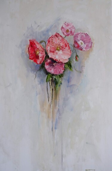 Painting titled "Whisper of a Flower" by Igor Navrotski, Original Artwork, Oil