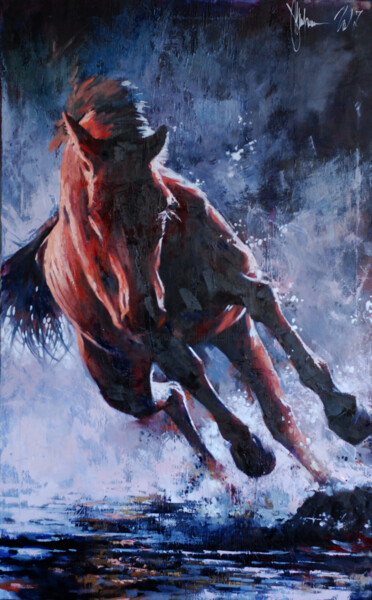 Картина под названием "Stormbringer." - Igor Shulman, Подлинное произведение искусства, Масло