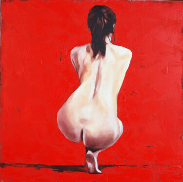 "Nude #632" başlıklı Tablo Igor Shulman tarafından, Orijinal sanat, Petrol