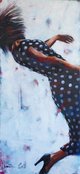 Peinture intitulée "Polka dot dress.(WS…" par Igor Shulman, Œuvre d'art originale, Huile