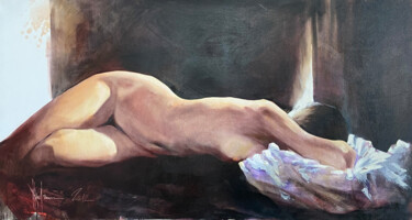 Картина под названием "Nude #118" - Igor Shulman, Подлинное произведение искусства, Масло Установлен на Деревянная рама для…