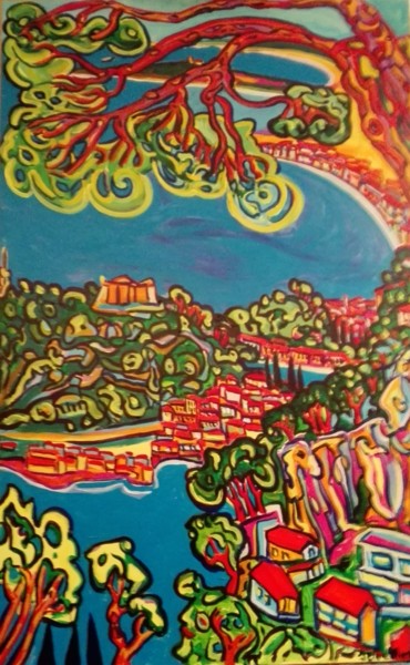 Painting titled "A l'aire St Michel…" by Igor Marceau, Original Artwork, Acrylic