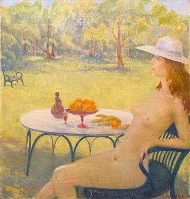 Malerei mit dem Titel "L'été" von Iguizar Samakaev, Original-Kunstwerk, Öl