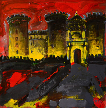 Painting titled "Castel Nuovo" by Ihor Melnyk, Original Artwork, Oil