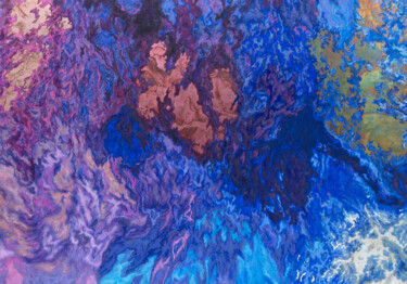 Peinture intitulée "Panorama 003" par Ijen Su, Œuvre d'art originale, Pigments Monté sur Châssis en bois