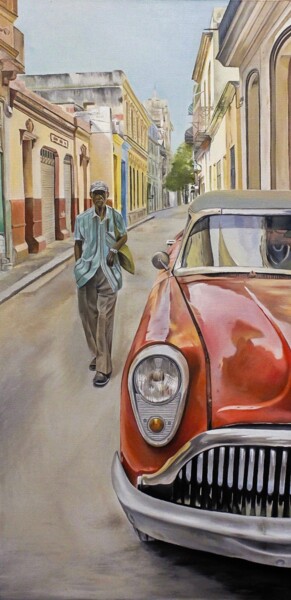 Schilderij getiteld "Куба" door Ildar Bikbov, Origineel Kunstwerk, Olie