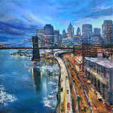 Painting titled "Brooklyn" by Ilgiz Murtazin, Original Artwork, Oil