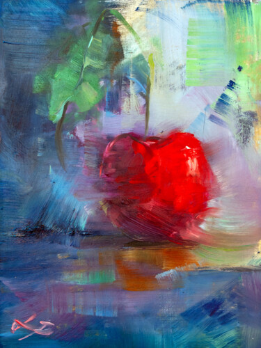 Peinture intitulée "Cherry" par Ilaria La Preziosa, Œuvre d'art originale, Huile