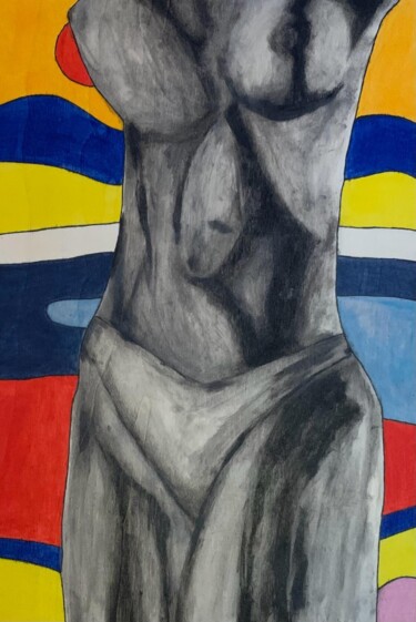 Painting titled "Woman" by Ilaria Sartini, Original Artwork, Acrylic