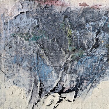 Ζωγραφική με τίτλο "footprints 12" από Ilgvars Zalans, Αυθεντικά έργα τέχνης, Ακρυλικό Τοποθετήθηκε στο Ξύλινο φορείο σκελετό