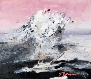 Peinture intitulée "typhoon" par Ilgvars Zalans, Œuvre d'art originale, Huile