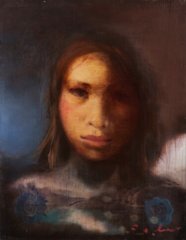 绘画 标题为“indonesian-girl” 由Ilgvars Zalans, 原创艺术品, 油