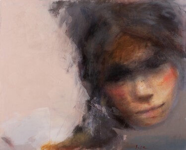 Картина под названием "Fayum girl" - Ilgvars Zalans, Подлинное произведение искусства, Масло