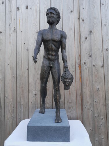 Sculpture titled "Perseus / Medusa" by Ilja Gräser, Original Artwork, Bronze