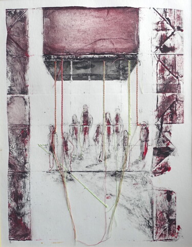 Отпечатки и Гравюры под названием "Free Mind 4" - Ilse Joris, Подлинное произведение искусства, Травление
