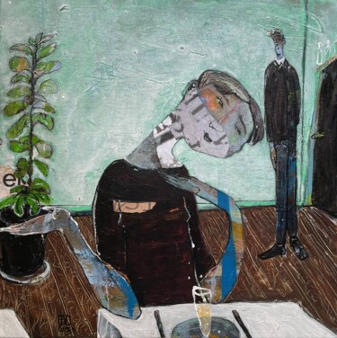 Картина под названием "Blind Date" - Ilya Volykhine, Подлинное произведение искусства, Масло