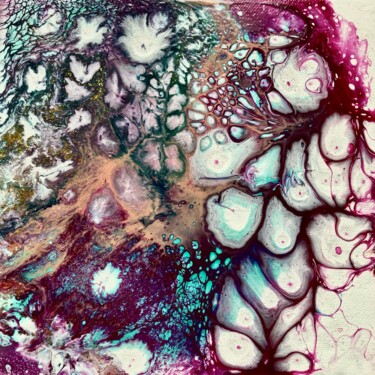 Картина под названием "Bubbles 1/3" - Imola Mihalecz, Подлинное произведение искусства, Акрил