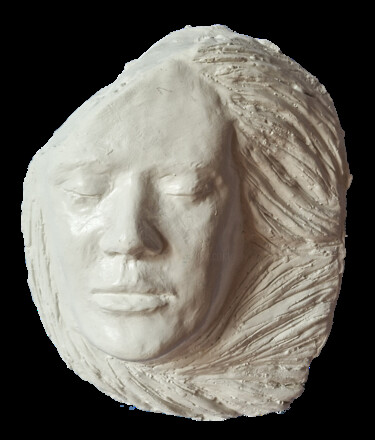 Escultura titulada "Volto cuore" por Michele Imperiale, Obra de arte original, Yeso