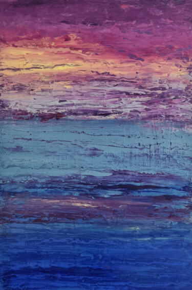 Peinture intitulée "Twilight Serenity" par Ina Carola Mueller, Œuvre d'art originale, Huile