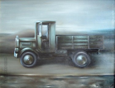 Картина под названием "Грузовик" - Алексей Ильин, Подлинное произведение искусства, Другой