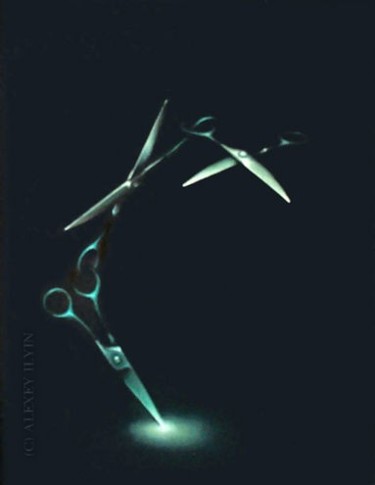 Картина под названием "Ножницы" - Алексей Ильин, Подлинное произведение искусства, Другой